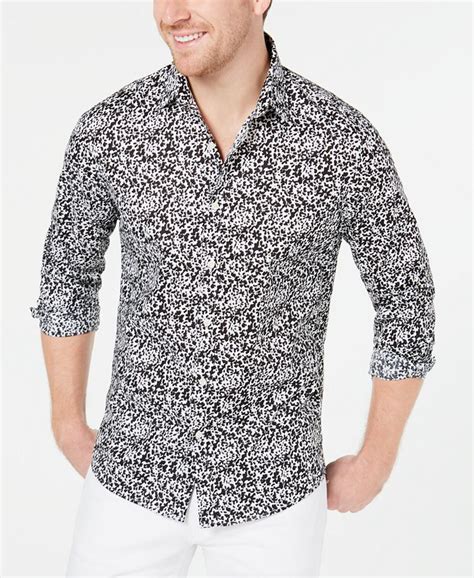 michael kors mens fitted shirt|Michael Kors men's shirts clearance.